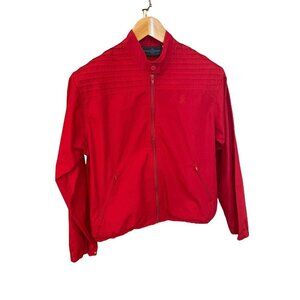 Goolagong Red Zippered Vintage 80s Jacket Sz M